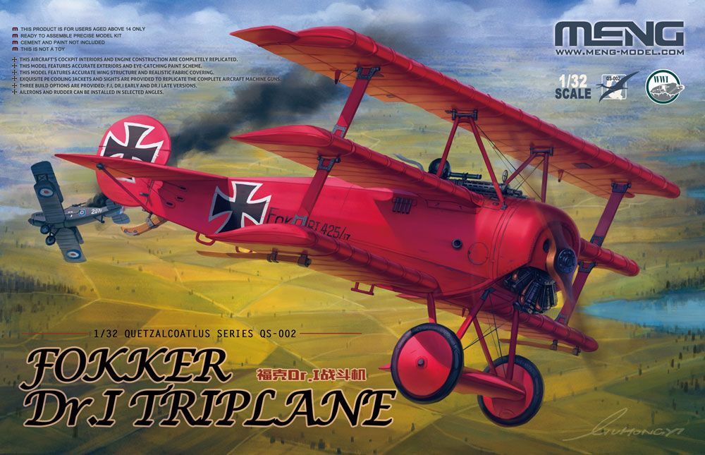MENG QS-002 FOKKER DR.I TRIPLANE