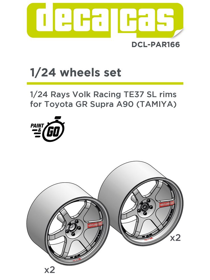 Decalcas PAR166 Volk Racing Rays TE37-SL