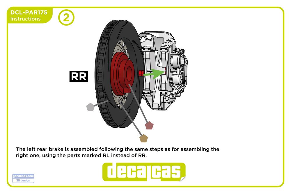 Decalcas PAR175 AP Racing brakes for BMW M4 GT3