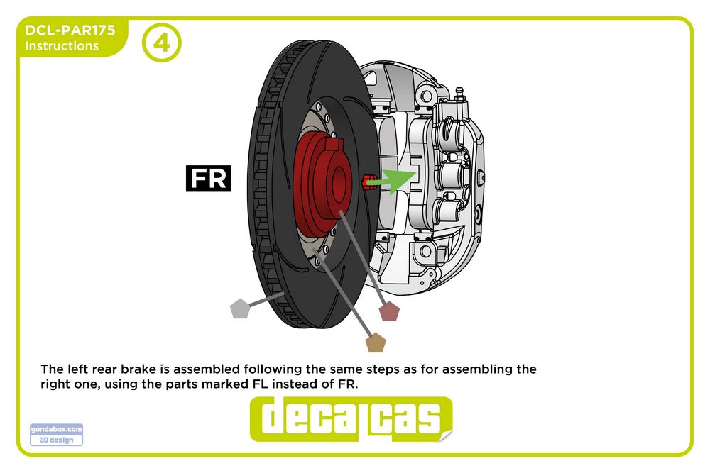 Decalcas PAR175 AP Racing brakes for BMW M4 GT3