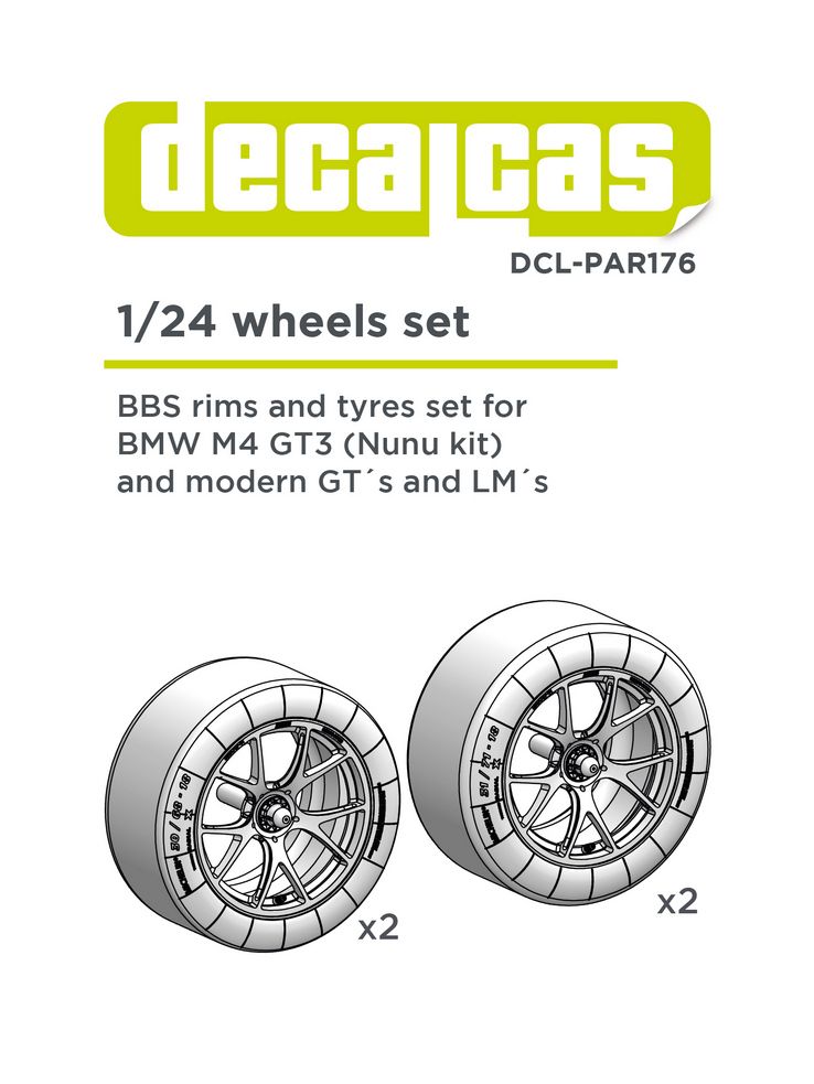 Decalcas PAR176 BBS rims for BMW M4 GT3