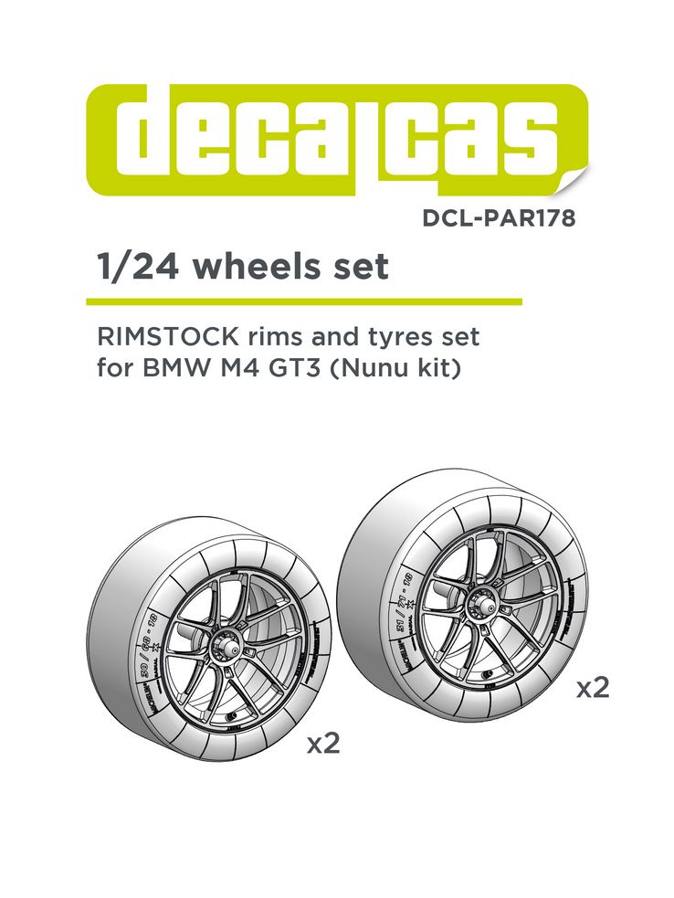 Decalcas PAR178 Rimstock rims for BMW M4 GT3