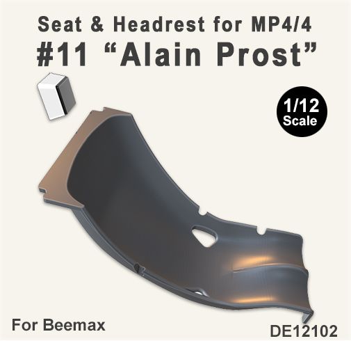 Fat Frog DE12102 Seat & Headrest for MP4/4 #11 Alain Prost (Beemax) Fat Frog DE12102 Seat & Headrest for MP4/4 #11 Alain Prost (Beemax)