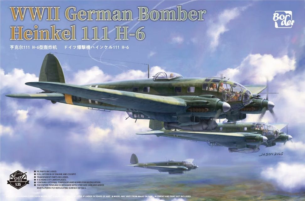 Border Model BF018 HEINKEL HE 111 H-6 Border Model BF018 HEINKEL HE 111 H-6