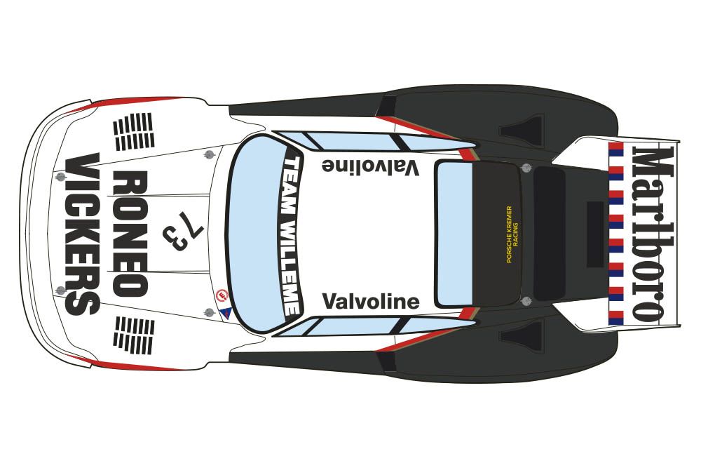 Decalcas DEC023 Porsche Kremer 935 K2 Team Willeme - 1978