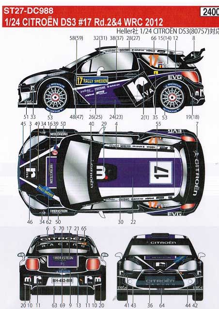 Studio27 DC0988 CITROEN DS3 WRC 2012