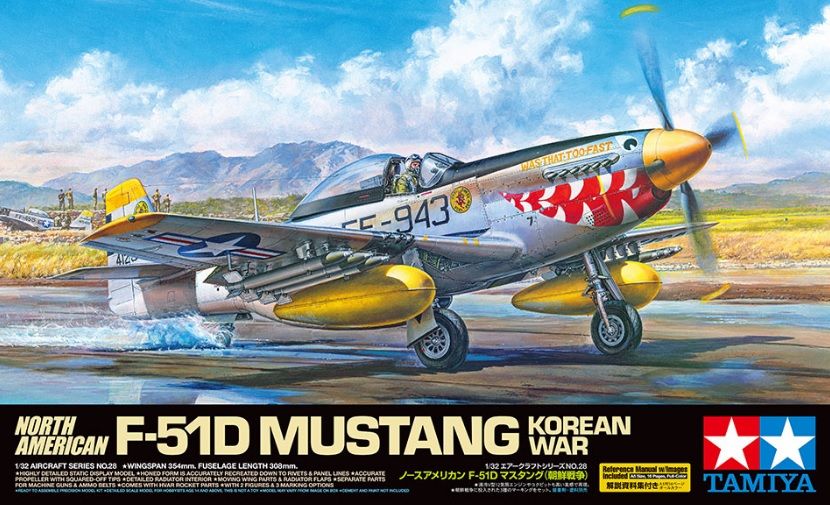 Tamiya 60328 North American F-51D Mustang Korean War Tamiya 60328 North American F-51D Mustang Korean War
