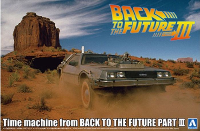 Aoshima 06438 Back To The Future Part 3 DeLorean Time Machine