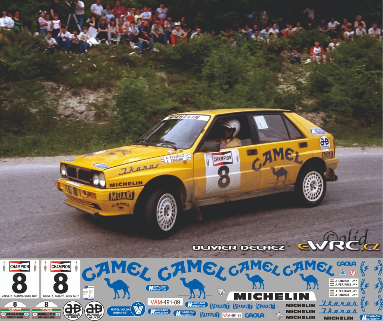 AM24 016 Lania Delta Integrale Albena Rallye 1989 Ferjánz Attila