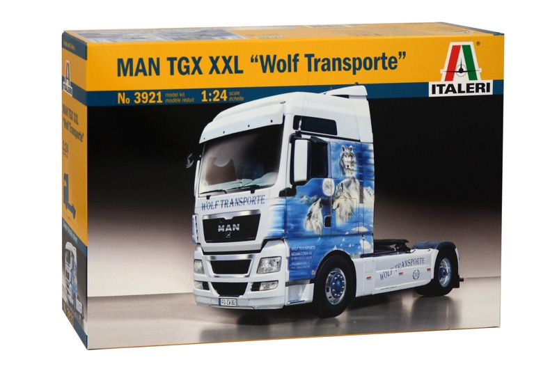 Italeri 3921 MAN TGX XXL WOLF TRANSPORTE Italeri 3921 MAN TGX XXL WOLF TRANSPORTE