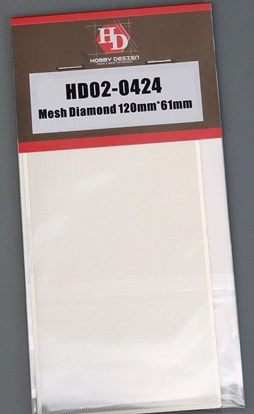 Hobby Design HD02-0424 Mesh Diamond 120mmx61mm