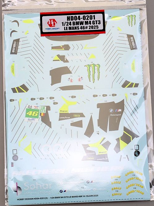 Hobby Design HD04-0201 BMW M4 GT3 - No.46 Le Mans 2025