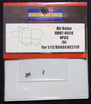 Hobby Design HD07-0020 Air Valve 4pcs (B) for HONDA RC211V