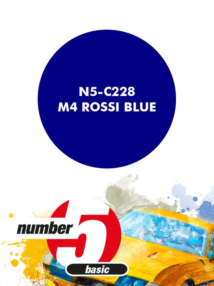 Number 5 N5-C228 M4 Rossi Blue Number 5 N5-C228 M4 Rossi Blue
