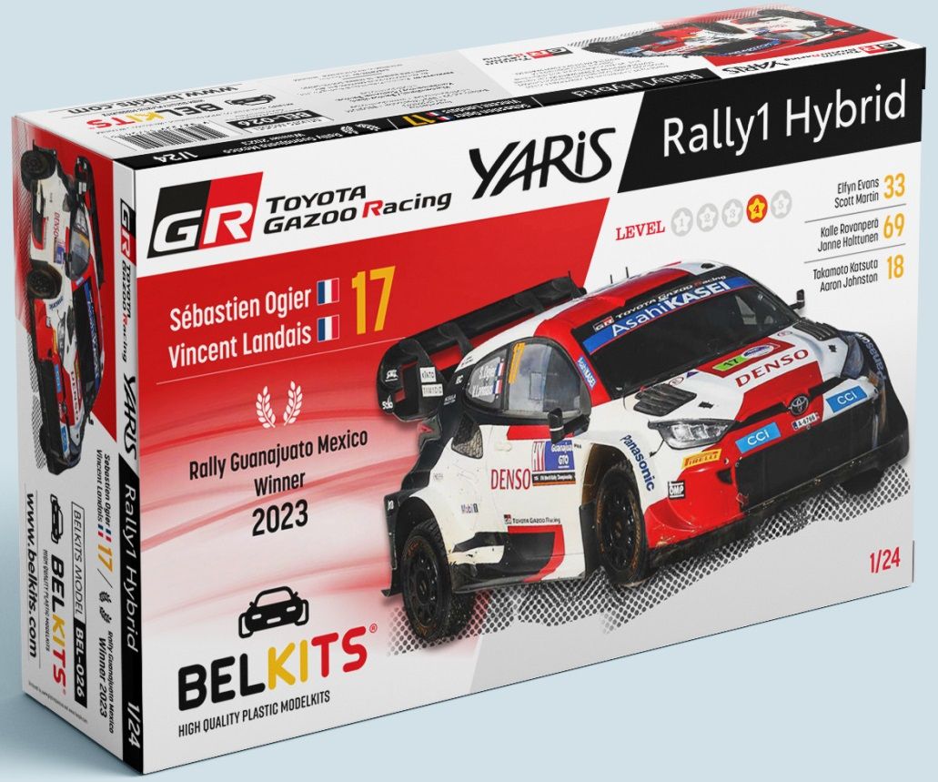 Belkits BEL026 Toyota Yaris Rally Hybrid Gazoo Racing 2023