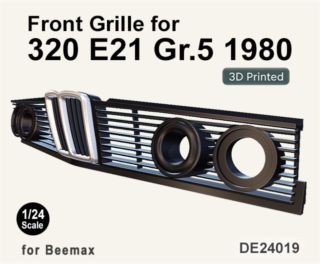 Fat Frog DE24019 Front Grille for 320 E21 Turbo Gr.5 1980