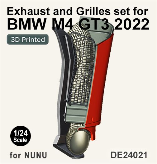 Fat Frog DE24021 Exhaust & Grille set for M4 GT3