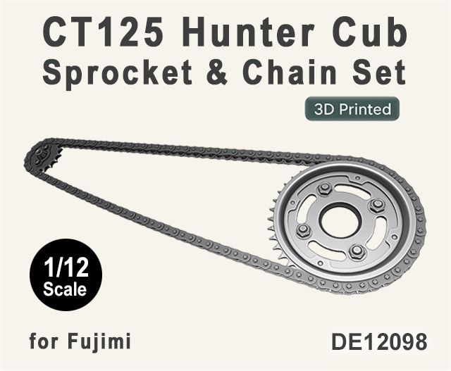 Fat Frog DE12098 CT125 Hunter Cub Chain & Sprocket set for Fujimi