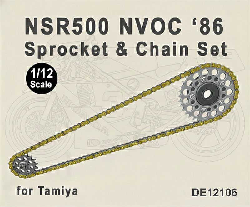 Fat Frog DE12106 86 NSR500 (NVOC) Chain & Sprocket set