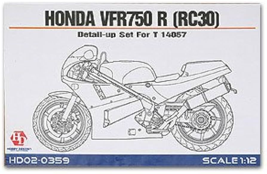 Hobby Design HD02-0359 Honda VFR750R (RC30) Detail-Up Set Hobby Design HD02-0359 Honda VFR750R (RC30) Detail-Up Set