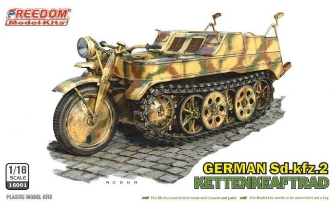 Freedom Model Kits 16001 WWII German Sdkfz2 Kettenkraftrad
