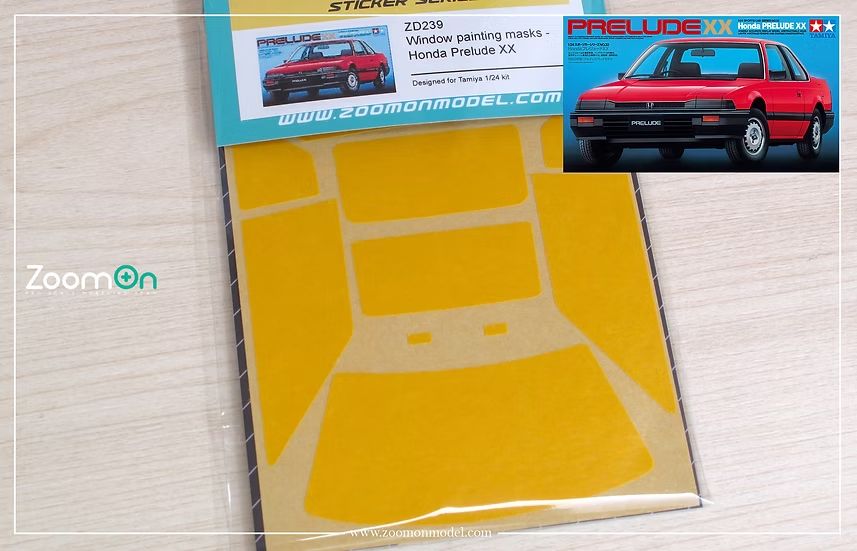 ZoomOn ZD239 Window painting masks-Honda Prelude (For TAM) ZoomOn ZD239 Window painting masks-Honda Prelude (For TAM)