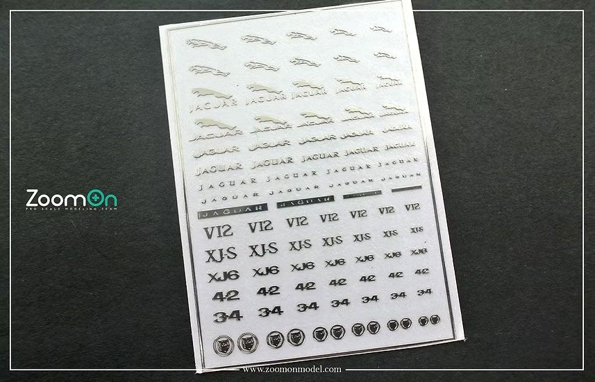 ZoomOn ZD262 Jaguar metal sticker