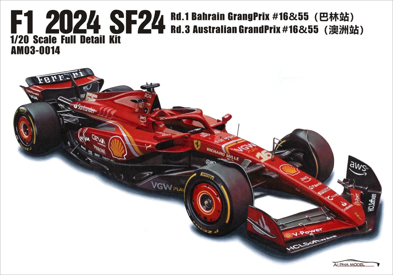 Alpha Model 03-0014 Ferrari SF24 Bahrain GrandPrix and Australian GrandPrix