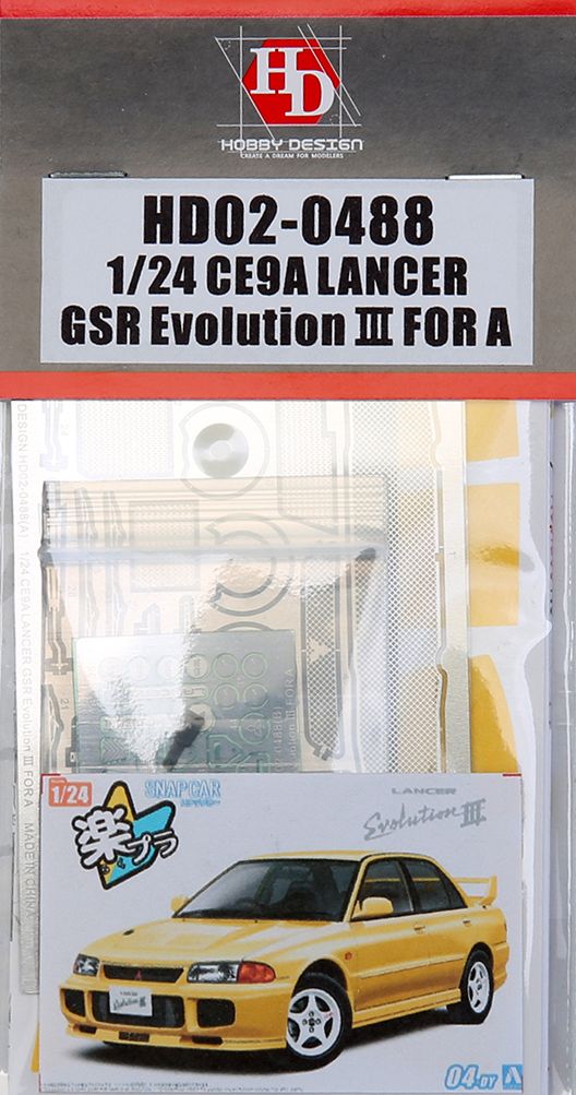 Hobby Design HD02-0488 CE9A Lancer GSR Evolution III For A