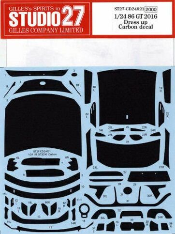 Studio27 CD24021 Carbon Toyota 86GT 2016