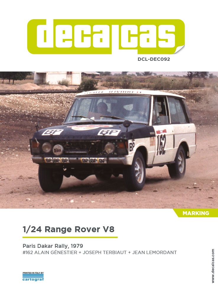 Decalcas DEC092 Range Rover V8 sponsored by BP - 1979