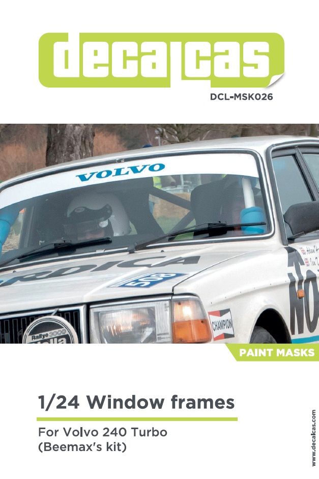 Decalcas MSK026 Volvo 240 Turbo - Window frames masks