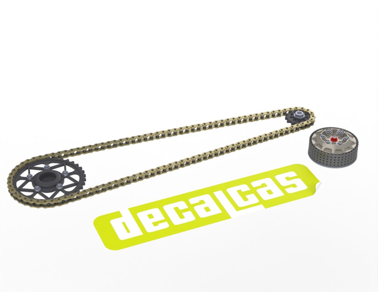 Decalcas PAR185 Chain set for Yamaha YZR-M1 - 2007