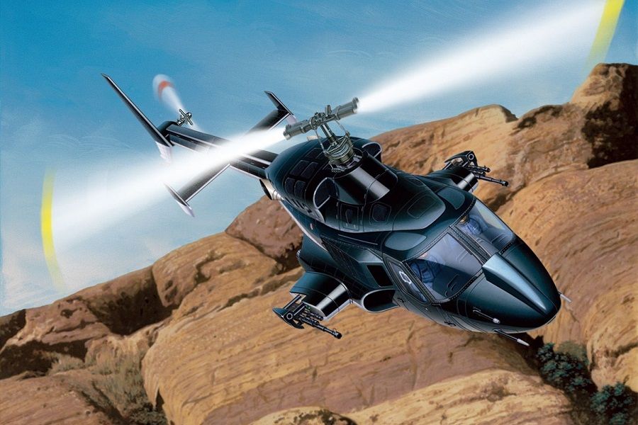 Aoshima 06352 AIRWOLF Clear Body