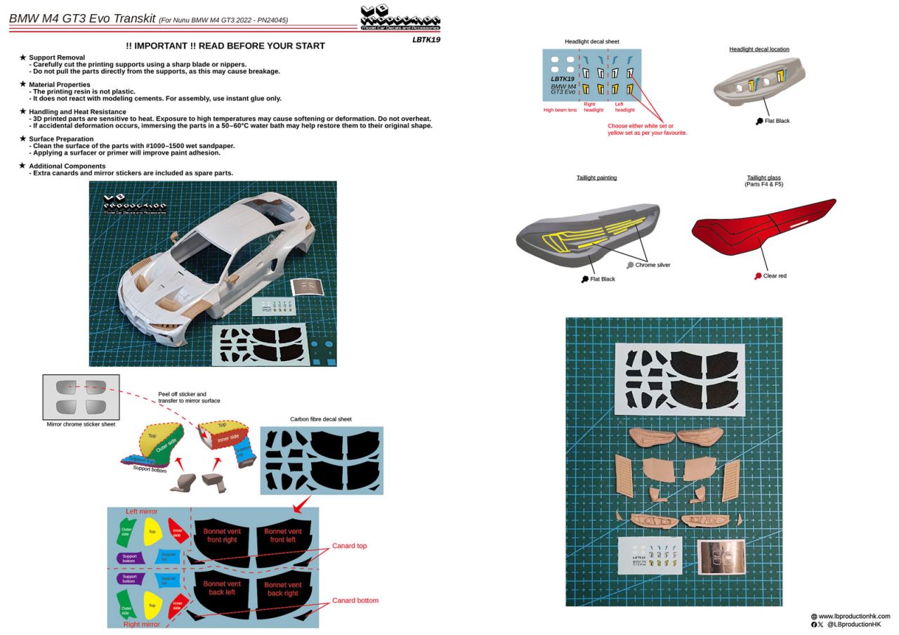 LB Production LBTK19 BMW M4 GT3 Evo Transkit
