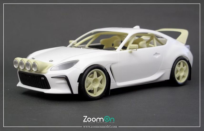 ZoomOn Z213 Castrol Toyota GR86 Rally part set for Tamiya