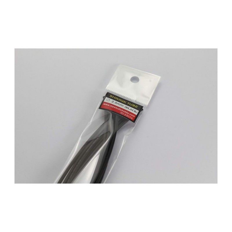 Top Studio TD23076 2.5 mm Shrink Tube (Black)