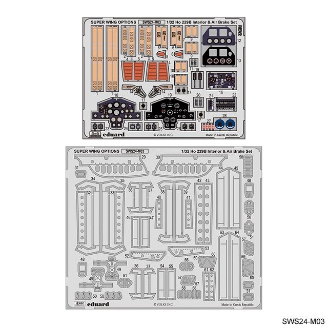 Zoukei-Mura SWS24-M03 HO229B INTERIOR AND AIR BRAKE SET