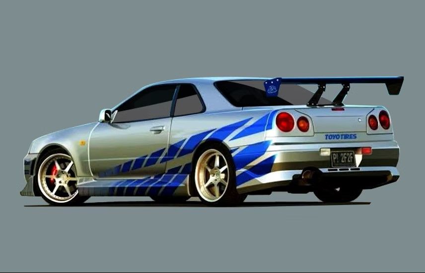 ZoomOn Z140 Nissan Skyline GT-R R34 F&F 2 part set