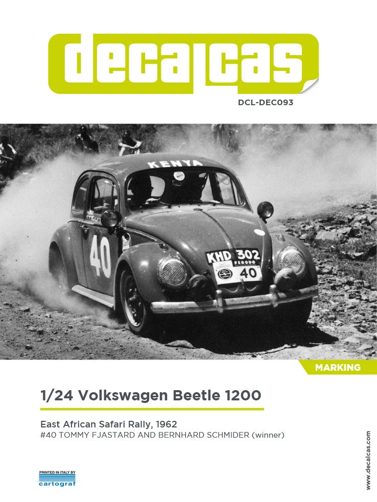 Decalcas DEC093 Volkswagen Beetle 1200 - 1962