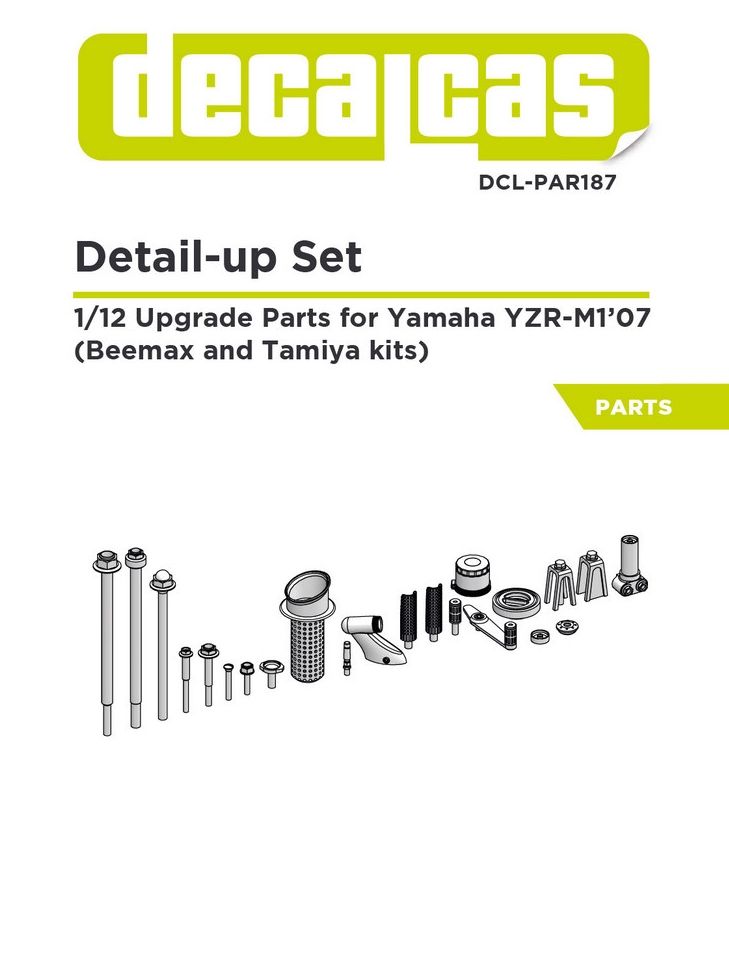 Decalcas PAR187 Detail up set for: Yamaha YZR-M1 - 2007