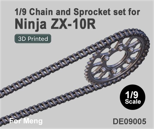 Fat Frog DE09005 Chain and Sprocket set for Ninja ZX-10R - ZX-10RR