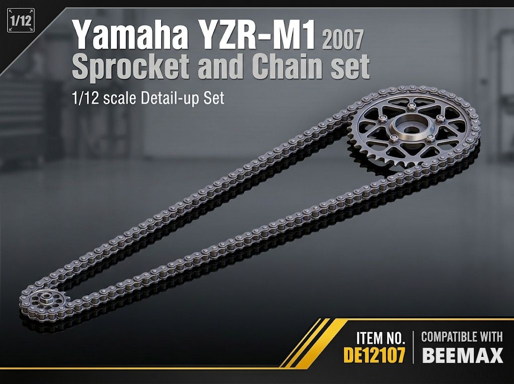 Fat Frog DE12107 YZR-M1 2007 Chain & Sprocket set