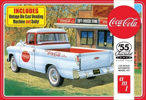 AMT 01094 CHEVY CAMEO 1955 PICK UP Coca-Cola