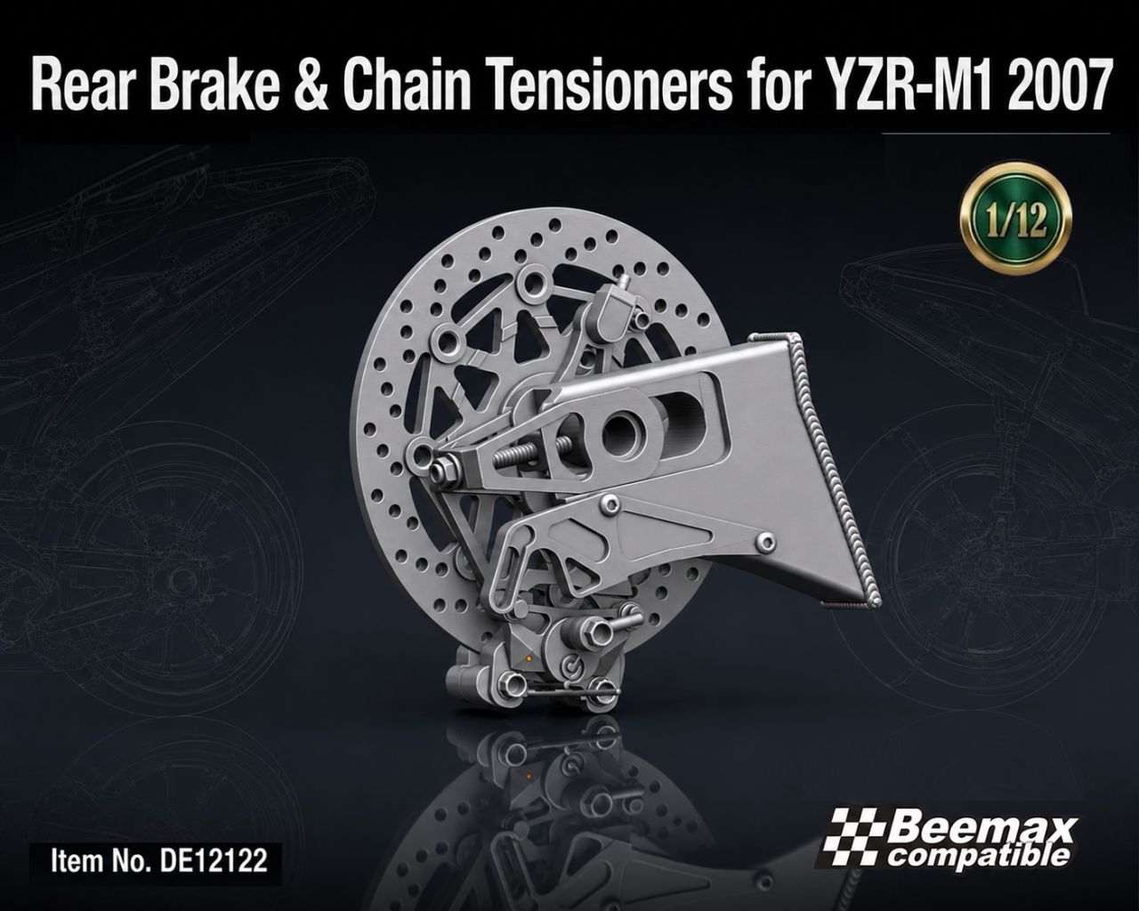Fat Frog DE12122 Rear Brake & Chain Tensioners for YZR-M1 2007
