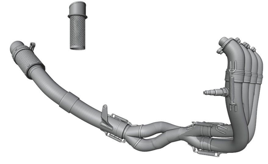 Fat Frog DE12117 Exhaust Pipe for YZR-M1 2007