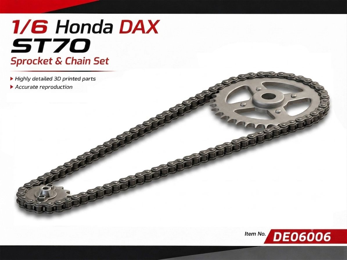 Fat Frog DE06006 Chain and Sprocket set for DAX ST70 Fat Frog DE06006 Chain and Sprocket set for DAX ST70