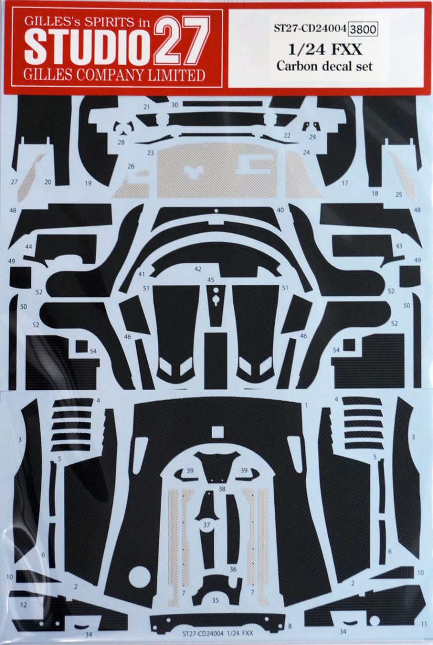 Studio27 CD24004 Carbon decal for Ferrari FXX (for TAM)