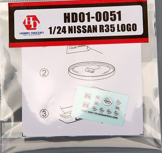 Hobby Design HD01-0051 NISSAN R35 METAL LOGO