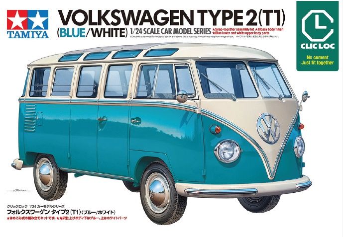 Tamiya 28102 VOLKSWAGEN TYPE 2 (T1) BLUE-WHITE